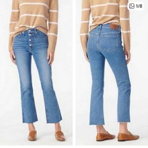 JCrew Billie Demi Boot Crop Jeans Size 30